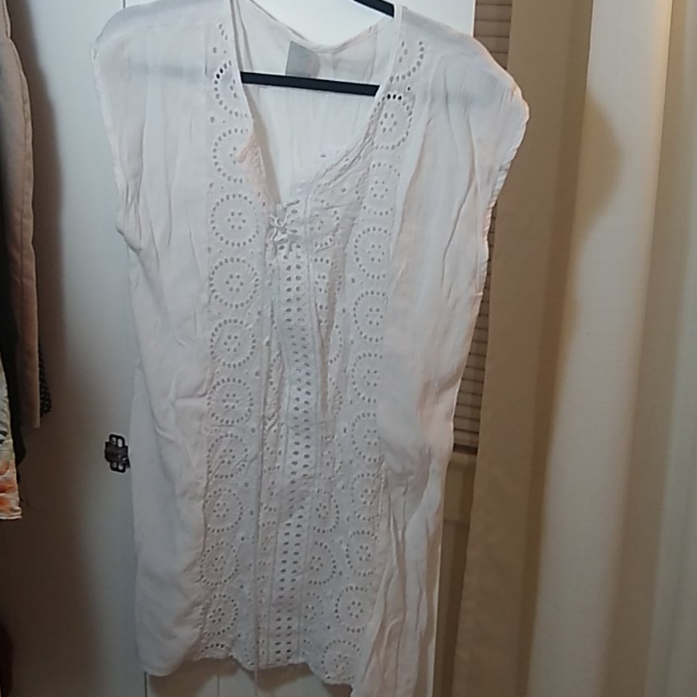 Boho swim coverup